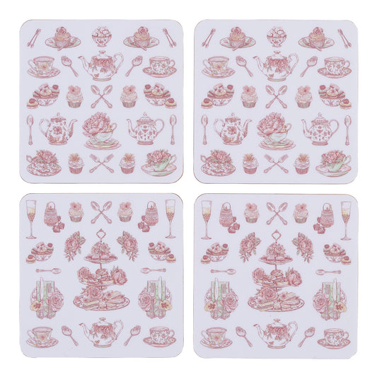 Afternoon Tea Coaster - Set of 4