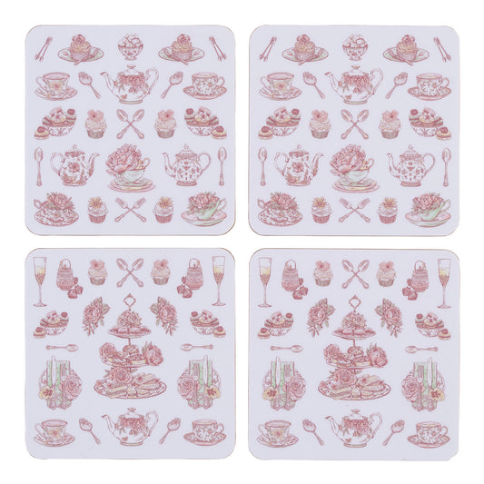 Afternoon Tea Coaster - Set of 4