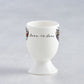 Love is Love, LGBTQ, Gay Pride egg cup, fine bone china, rainbow, heart, roses, hand decorated, made in Britain, Victoria Eggs