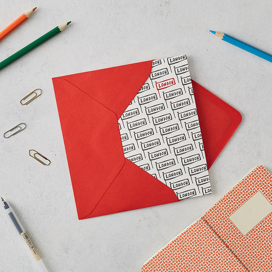 London Flags Greeting Card