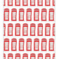 Telephone Boxes Greeting Card