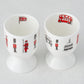 GIFT SET of 2 Soldiers Egg Cups