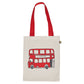 Telephone Box and London Bus Canvas Bag