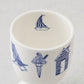 GIFT SET of 2 Nautical Egg Cups